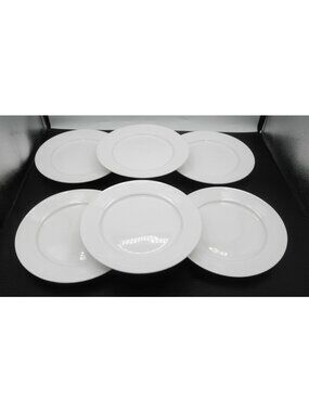 Food Network Ripple Pattern Code: FOWRIP Salad Plates 8 3/8 Inches Set of 6